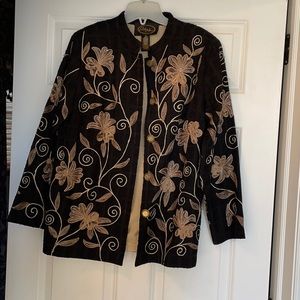 Alex Kim Embroidered Sparkling Blazer